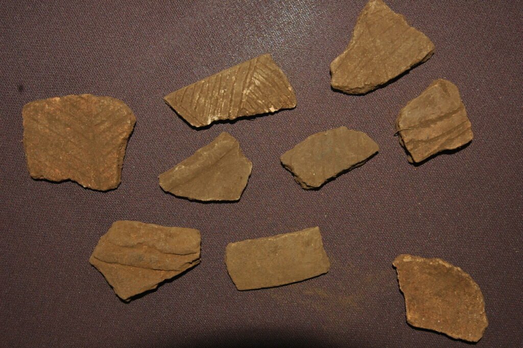 Découverte de tessons de poteries